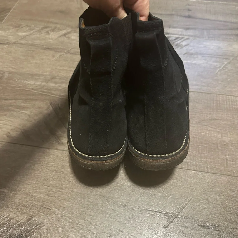 Folk Brandon Chelsea Boot Black Suede 42